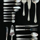 Ercuis cutlery set 131 pieces in metal Louis XV style, rocaille