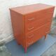 Small chest of drawers 4 drawers storage furniture Scandinavian design 70s vintage