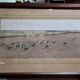 Hunting scene, watercolour engraving on paper signed by Cecil.