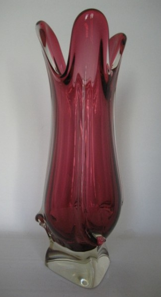 Vintage Val St. Lambert glass vase
