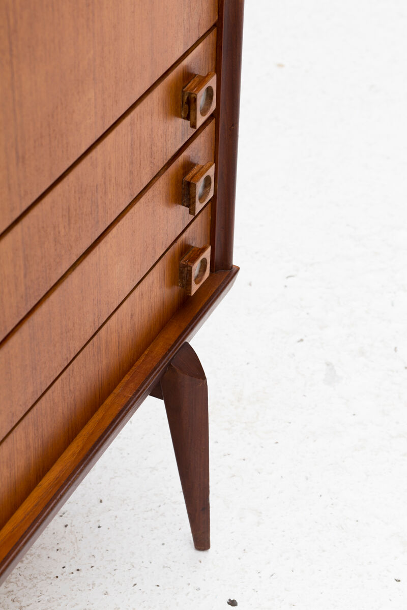 Cabinet de bar par Oswald Vermaercke pour V-form, Belgique, années 1960