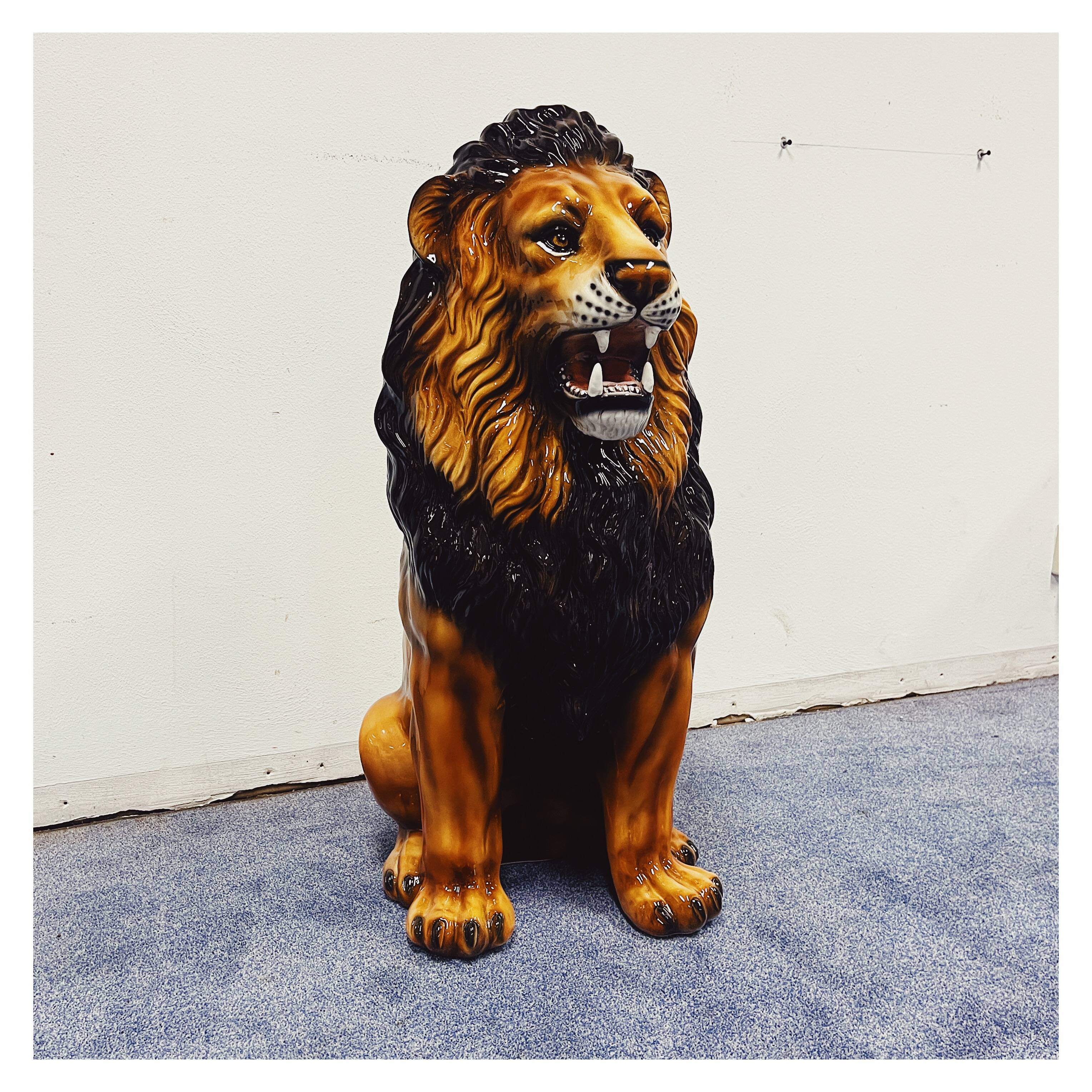 Lion Statue Ceramic