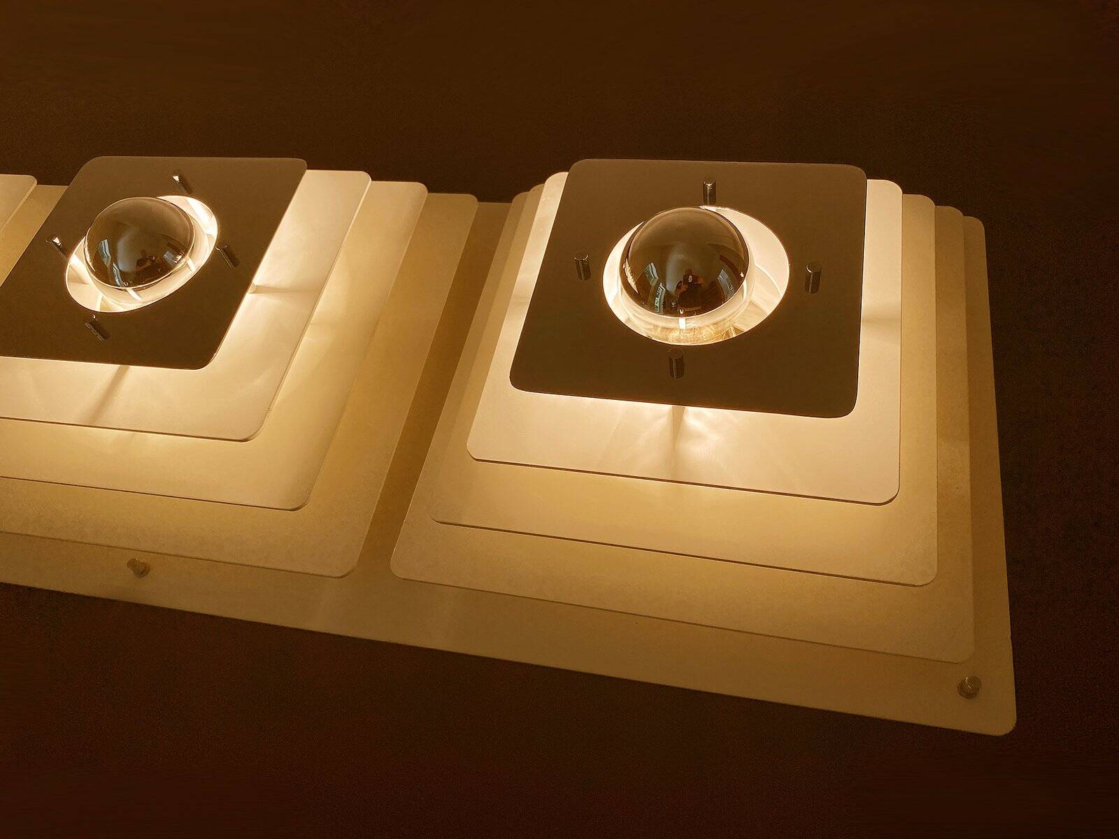 Large Space Age wall light, 1970s
