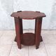 Art Deco side table in solid oak