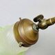 Portuguese 1930s green tulip glass table lamp