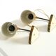 Two beautiful rare Mid Century Modern brass table lamps