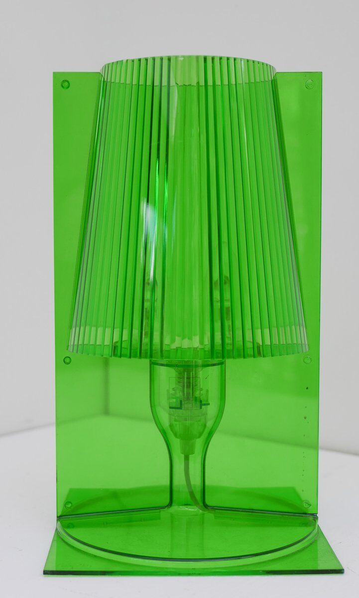 Lampe de table en polycarbonate transparent vert par Ferruccio Laviani pour Kartell, 2003.