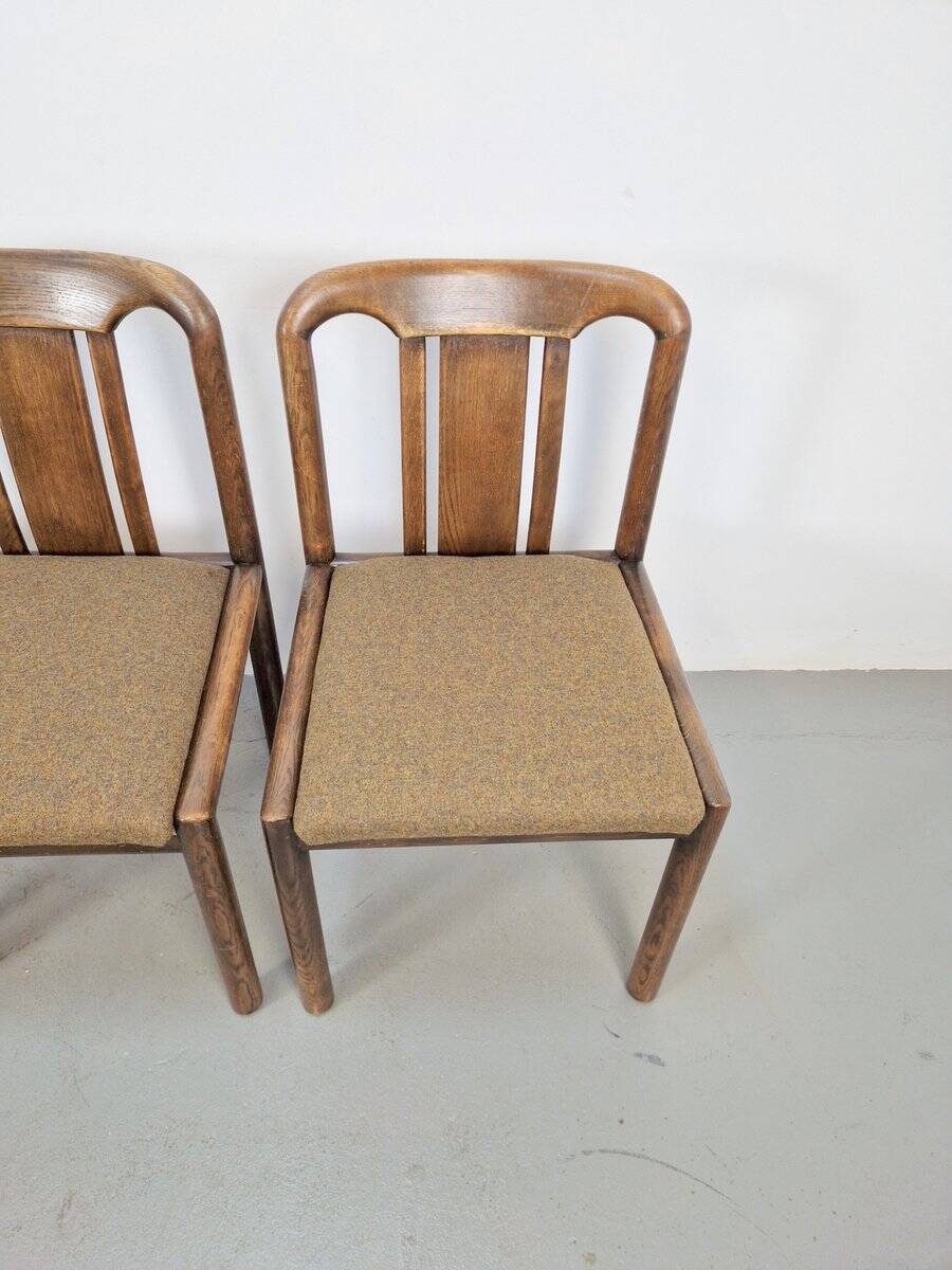 Vintage Brutalist Dining Room Chairs, 1970s, Set of 4