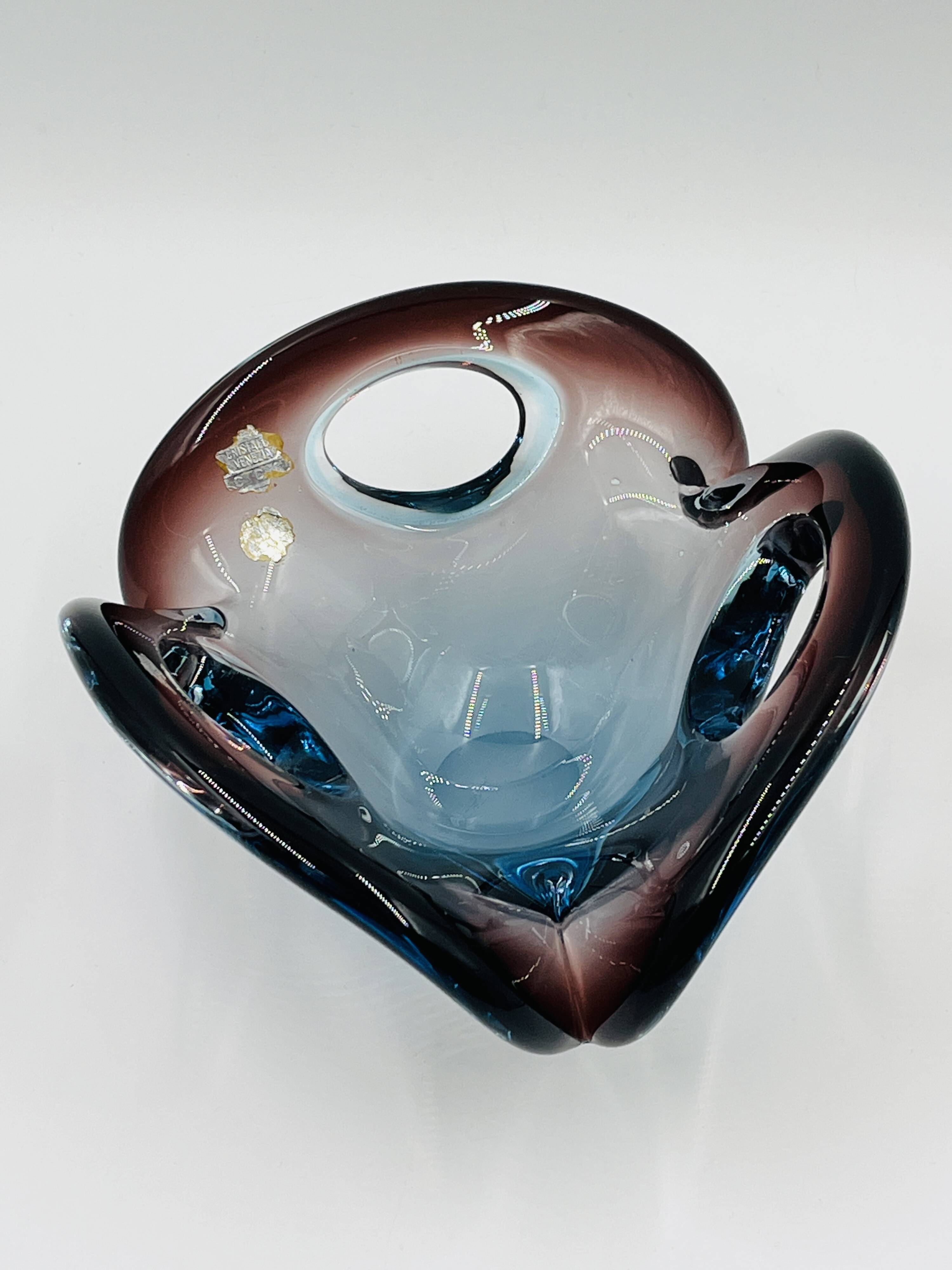 Murano Sommerso Ashtray Bowl – Flavio Poli for Seguso