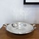 Silver metal dish