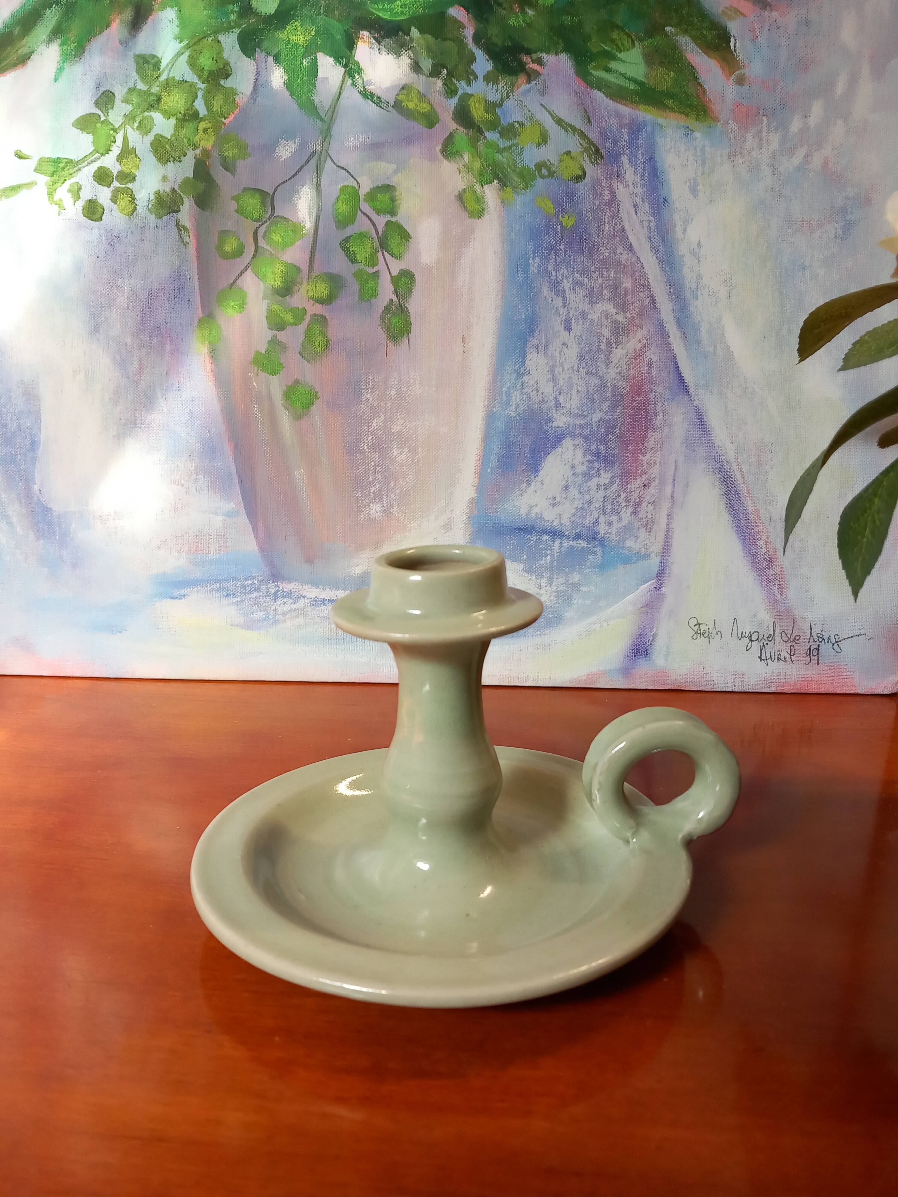 Candle holder signed by Jean Maur - Artist from La Morinerie in Beynac.