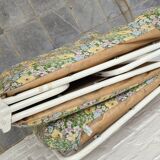 Folding deckchair camp bed