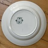 Set of 5 antique deep plates "Terre de Fer"
