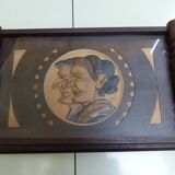 Tableau en bois scupté