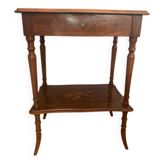 Pretty marquetry side table