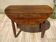 Antique walnut console table with honey spoon legs.