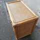 Commode vintage rotin et cannage