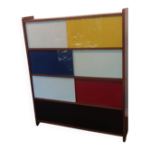Meuble vitrine dans le gout mondrian
