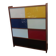 Display cabinet in the style of mondrian
