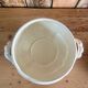 White iron earth soup tureen Sarreguemines