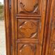 Antique Louis XIII wardrobe in solid walnut