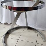 Euro Steel table and chair set 1970 Space Age