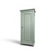 Parisian bonnetière, solid pine, Art Deco, renovated, grey-green.