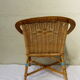 Rattan and wicker child armchair