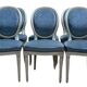 lot 6 chaises médaillon de style Louis XVI