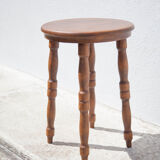 Vintage stool, wooden stool, side stool, plant holder