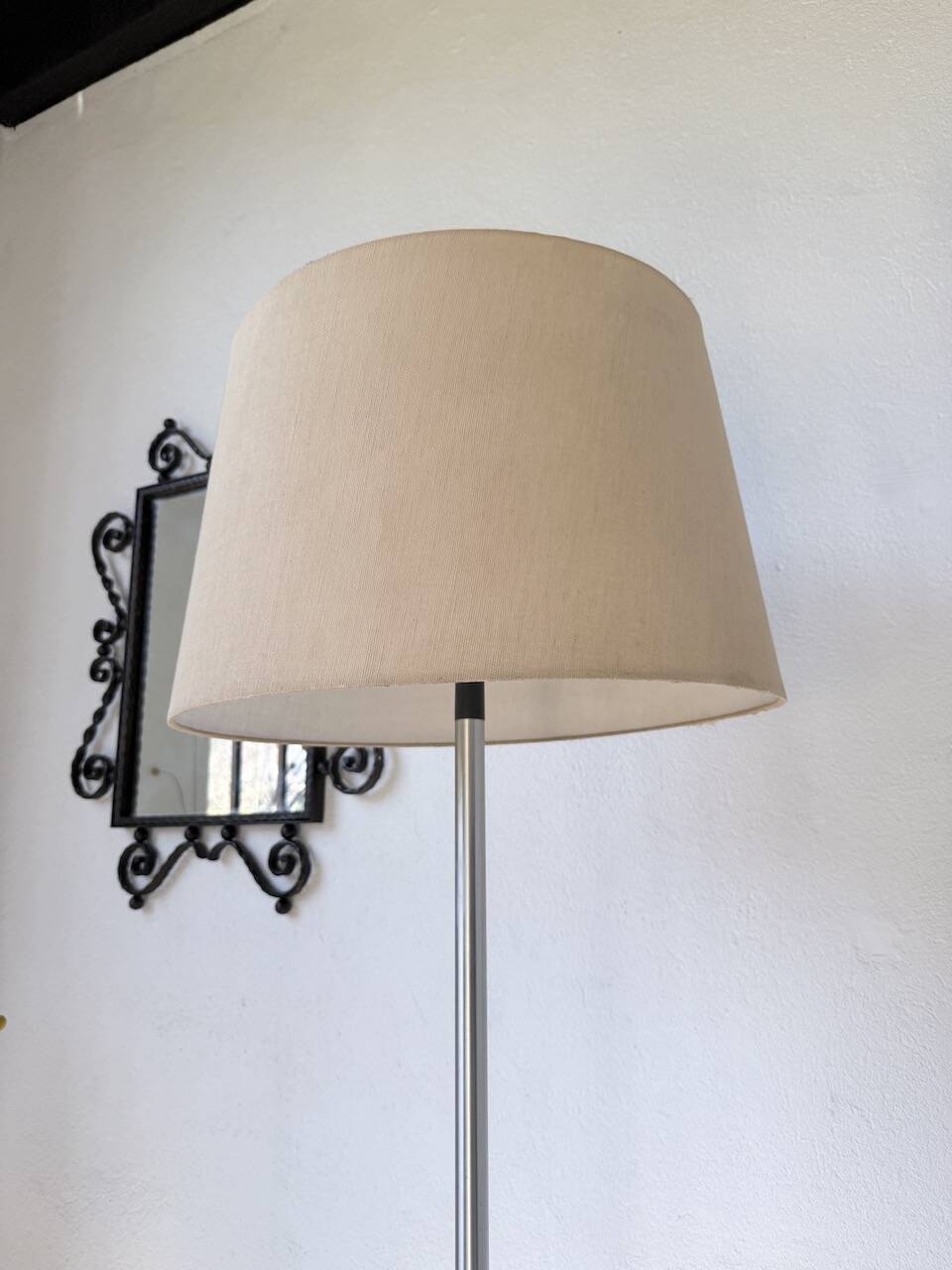 1970s chrome tripod floor lamp Richard