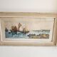 Lithograph Table - Marine Sailing Boats Brittany - Alphonse Lafitte (1872 -