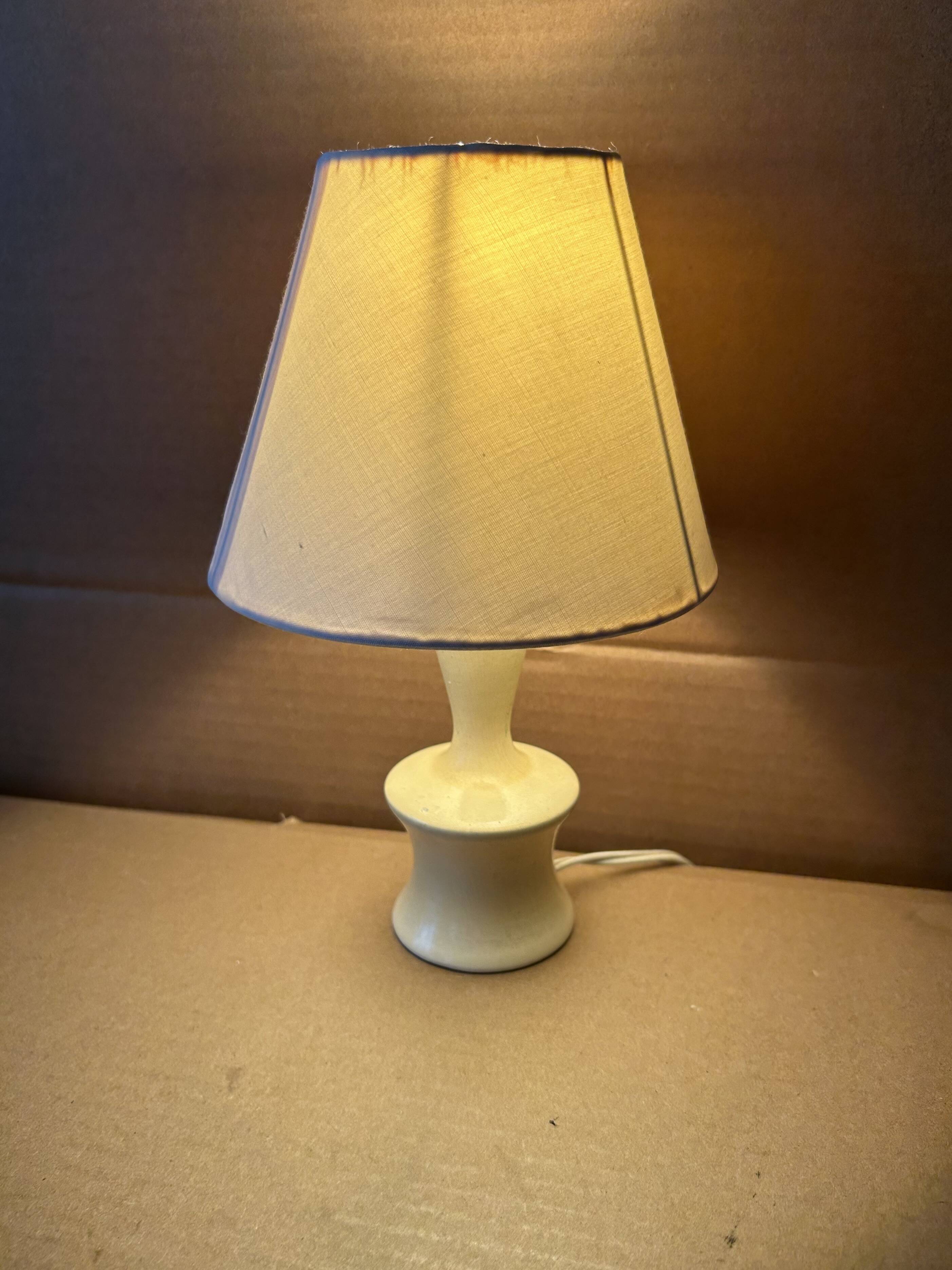 Small antique wooden lamp