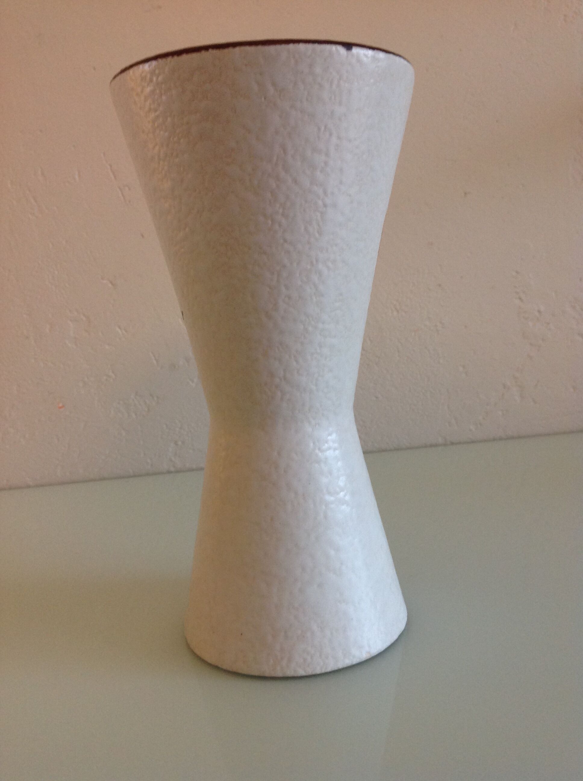 Grey cermal vase / vintage 60-70s