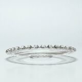 Plat Art Déco en verre moulé et perlé, 1900