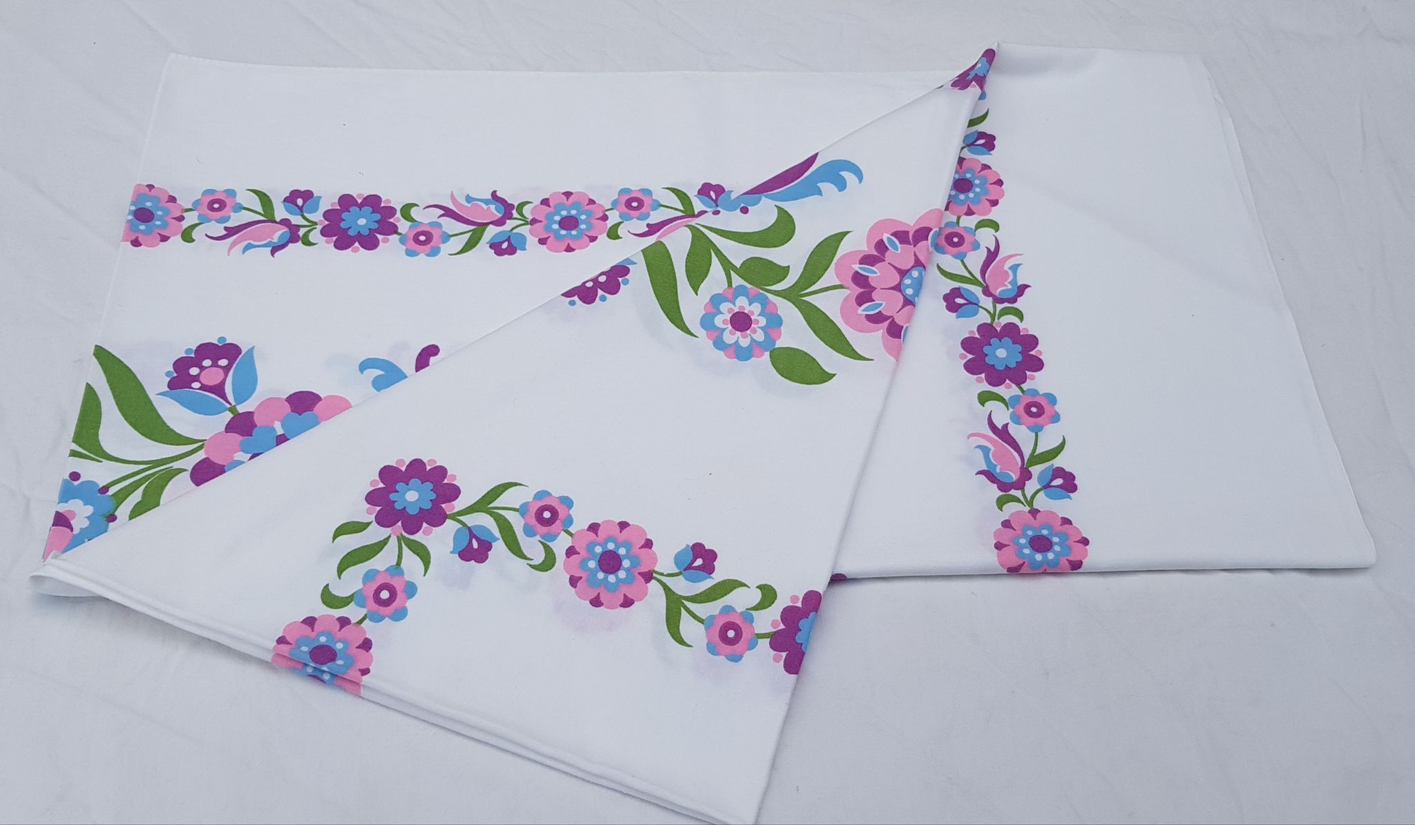 Vintage floral tablecloth