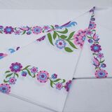 Vintage floral tablecloth