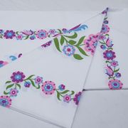 Vintage floral tablecloth