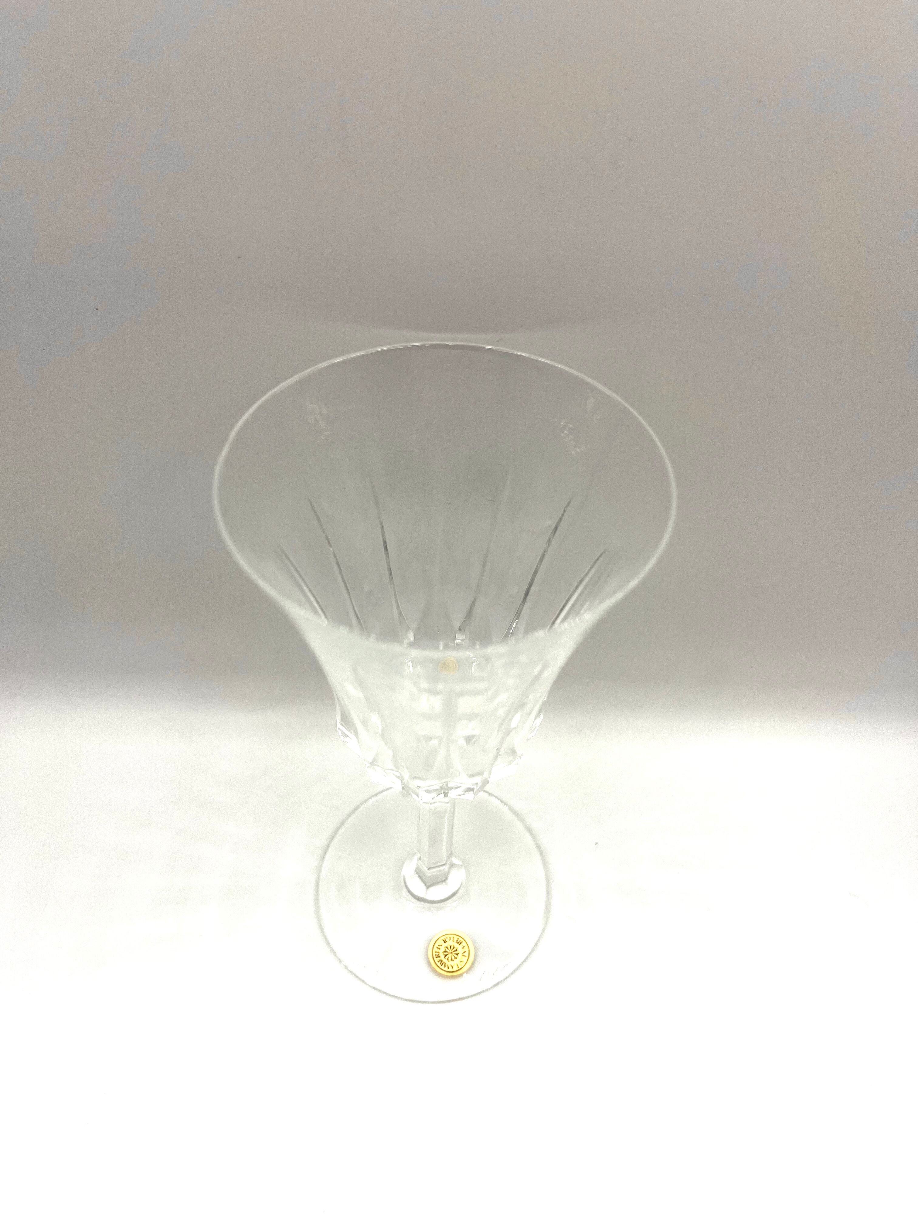 6 wine glasses Val Saint Lambert