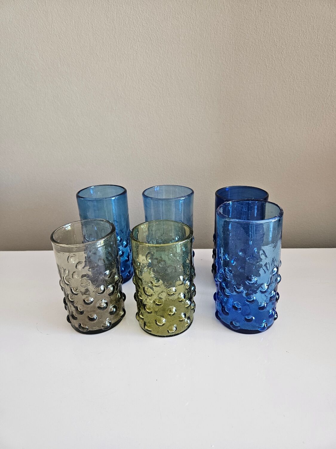 Set of sparkling glasses