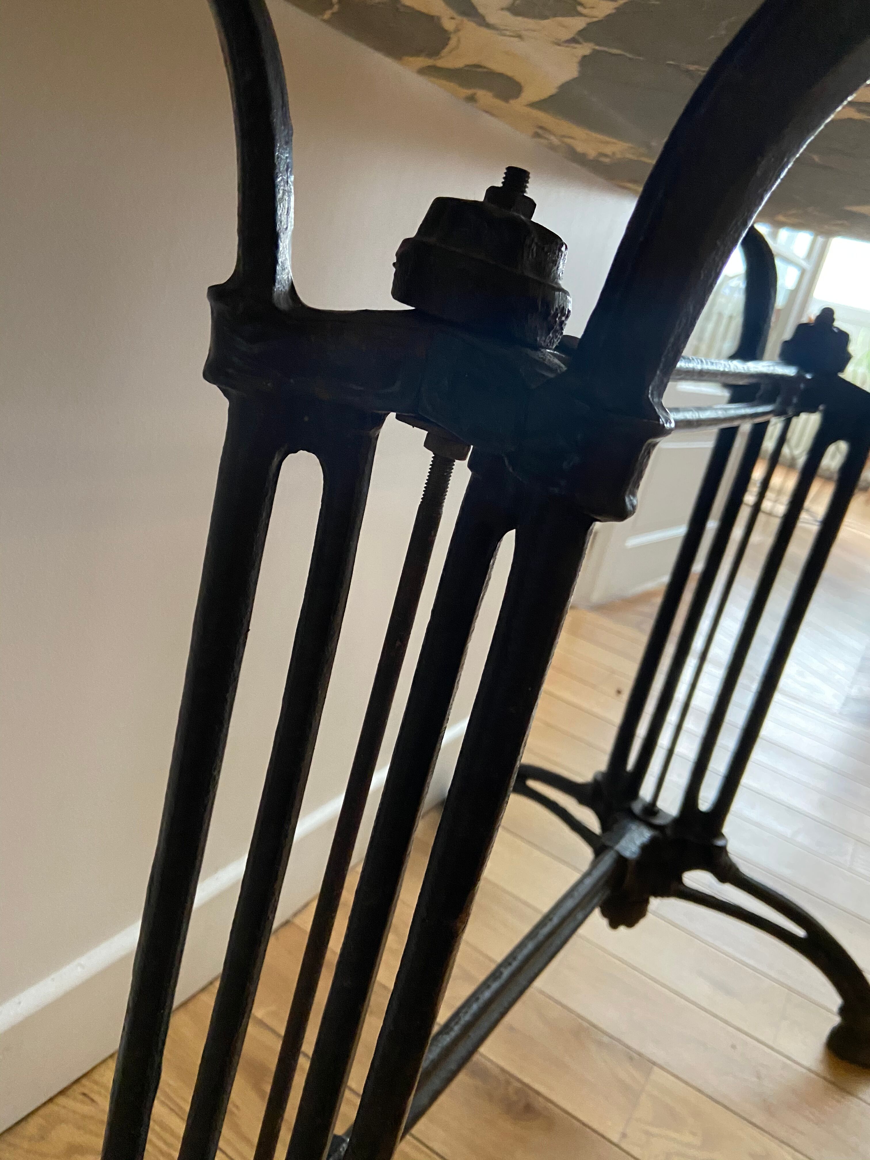 Old marble bistro table