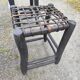 6 tabourets bois assise tressée de Cuir Nina Kaufmann