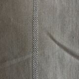 Trousseau sheet in linen thread with Nabeul silk embroidery, old-new
