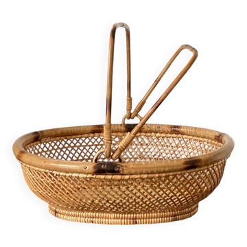 Panier tressé à anses