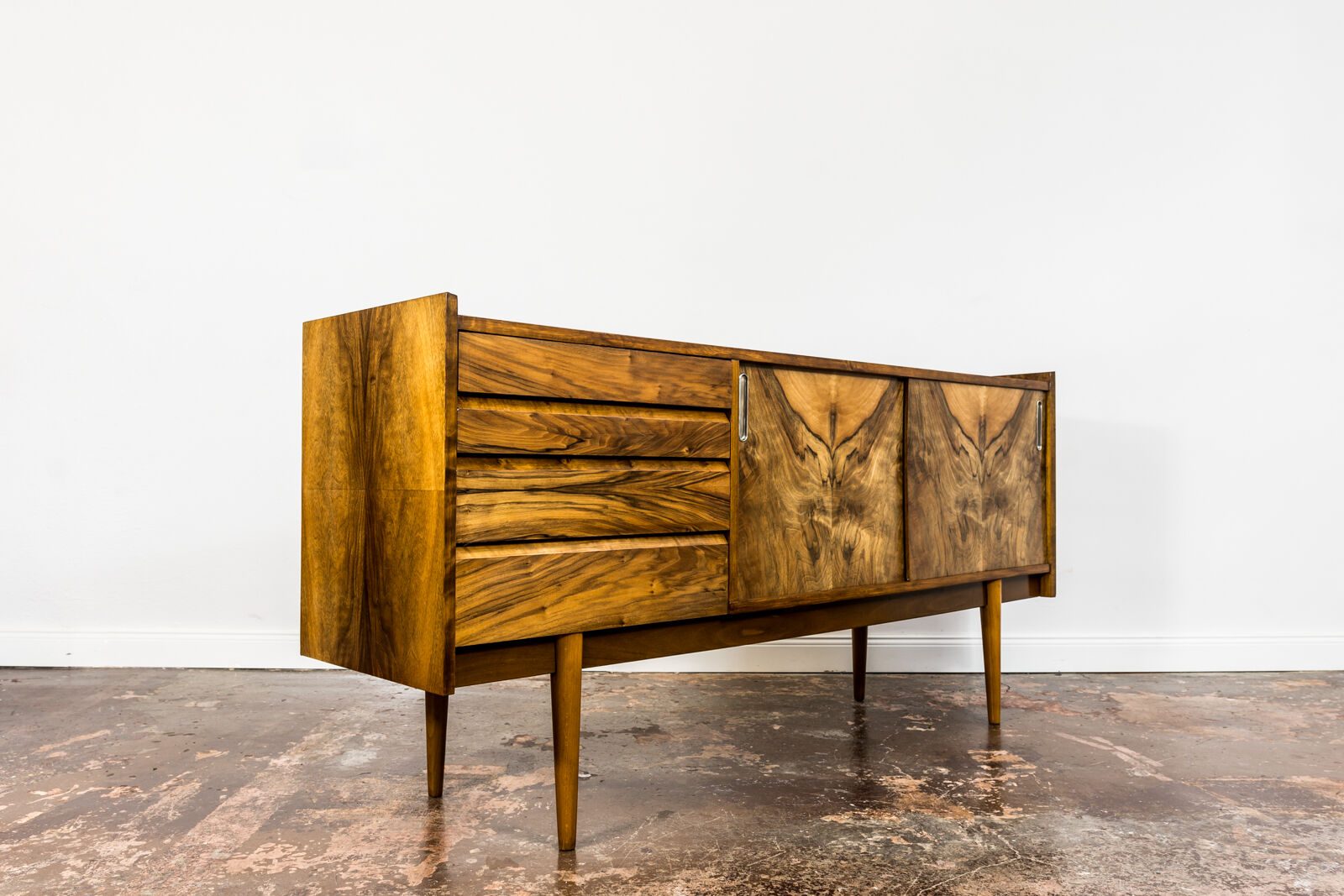 Mid-century modern walnut sideboard 1960's