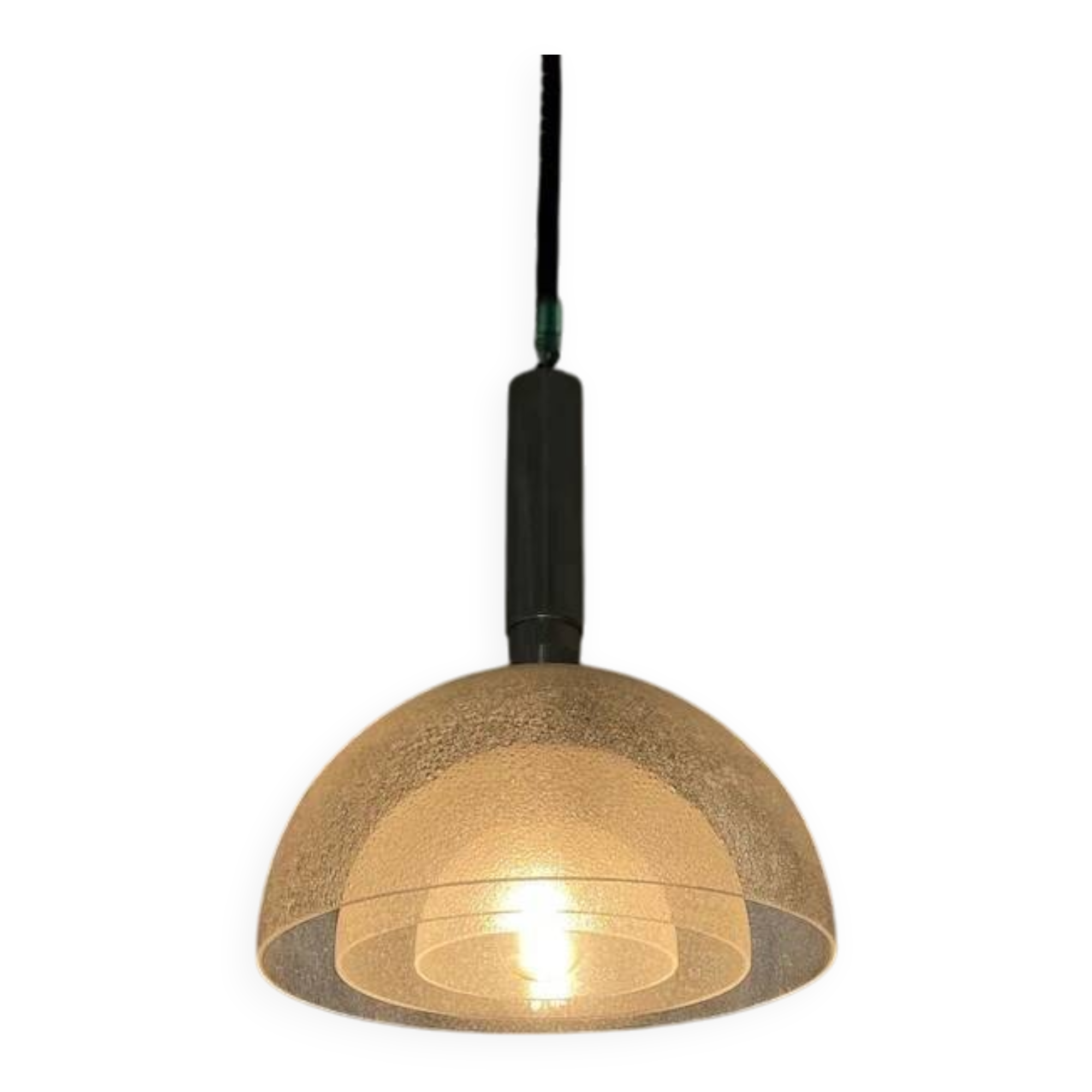 Glass pendant lamp by Carlo Nason for Mazzega, Italy 1970s