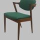 Set of eight restored dining chairs in teak Kai Kristiansen