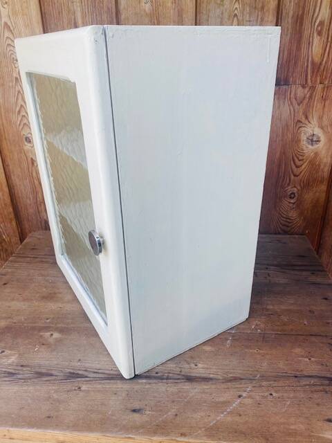 Vintage medicine cabinet.