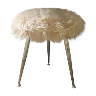Tripod tab in faux fur