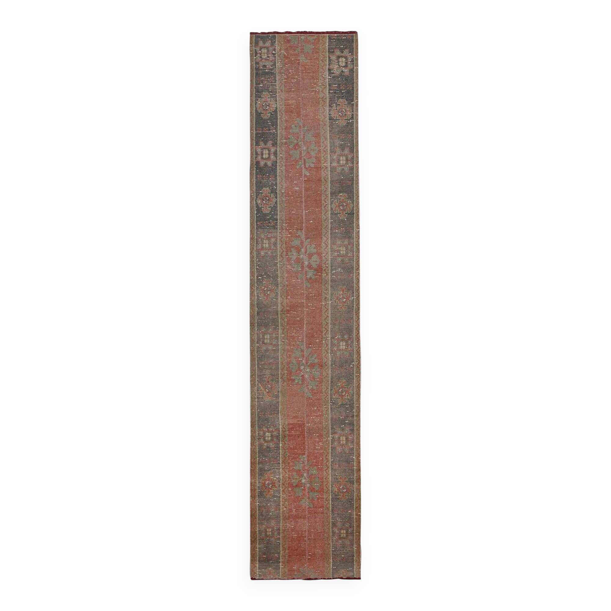 Vintage Turkish hallway rug 61x313 cm